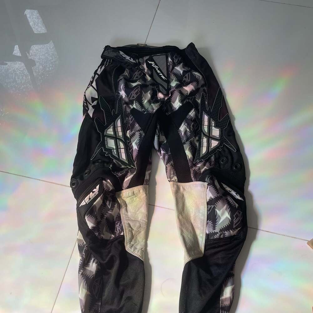 Kinetic Motocross Pants Black White Gray Mesh (see picture for size)